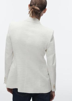Текстурированный двубортный пиджак9 фото