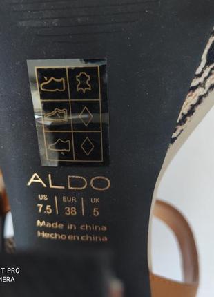 Босоножки aldo гг. us 7.5\24 см4 фото