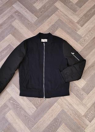 H&amp;m шерстяная куртка бомбер