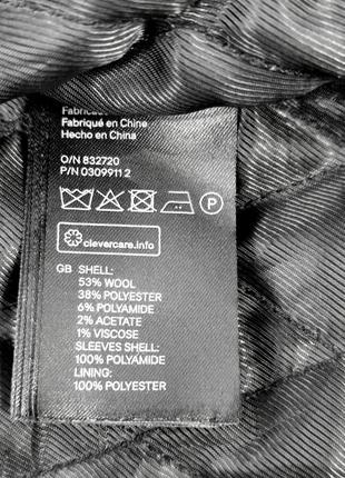 H&m вовняна куртка бомбер6 фото