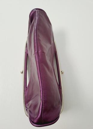 Клатч кошелек перламутрово фиолетовый3 фото