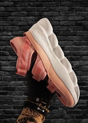 🌴sandals pink white🌴женские стильные летние сандали/сланцы/шлепанцы розовые, жіночі сандалі літні4 фото