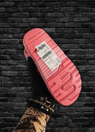 🌴new balance sandals pink🌴женские летние сандали нью беленс, розовые сланцы/шлепанцы3 фото