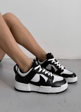 Кросівки nike dunk disrupt black/white1 фото