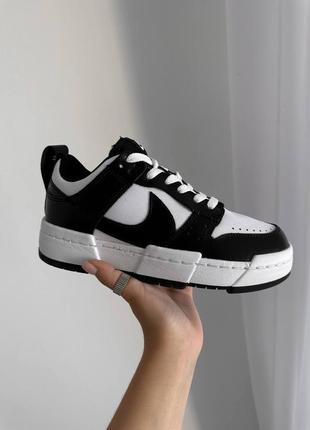 Кросівки nike dunk disrupt black/white6 фото