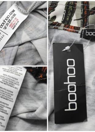 Нова брендова майка "boohoo" з рослинним принтом. розмір uk14/eur42.5 фото