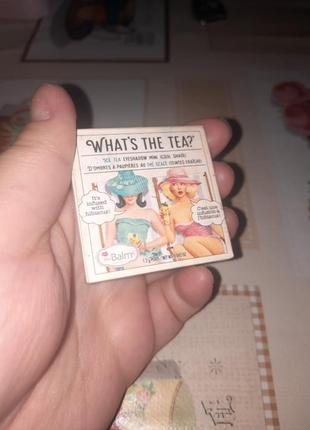 Однушка теней the balm what's the tea1 фото