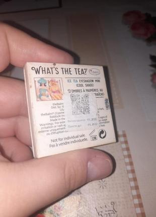 Однушка теней the balm what's the tea4 фото