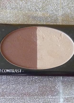 Тіні для повік і брів shiseido eyebrow and eyeliner compact 3 brown contrast змінні блок1 фото