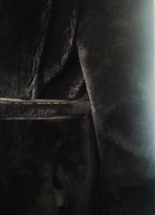 Шуба мутон с норкой 48 размер.3 фото