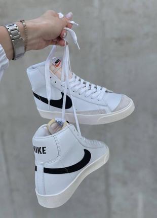 Кроссовки nike blazer vintage '77 white black