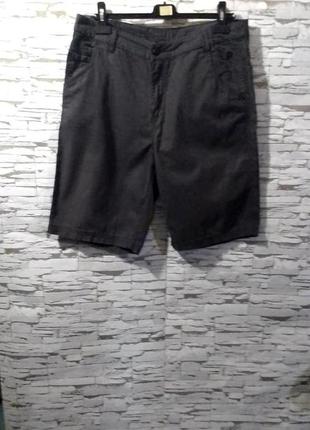 Шорти довгі protest темно-сірі в супер дрібну смужку