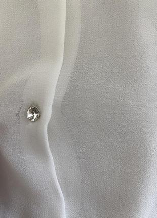 Белая блуза с прозрачной спиной zara размер м8 фото