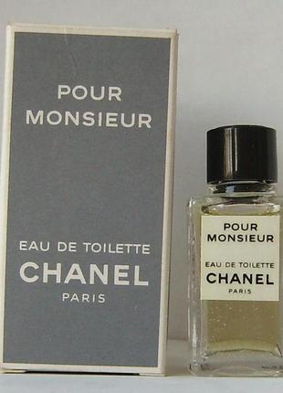 Мініатюра - chanel monsieur - edt - 4 мл. оригинал. винтаж1 фото