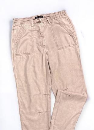 Джоггеры тонкие брюки прямого кроя с завышенной талией, зауженными штанинами, с дымчатым эффектом.2 фото