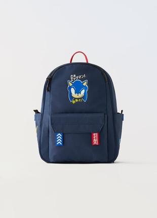 Рюкзак синий детский sonic zara new