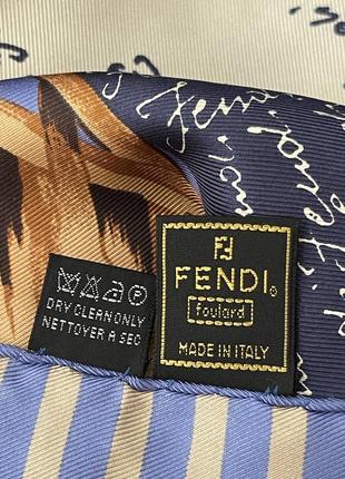 Шовкова хустка платок бренд fendi  foulard6 фото