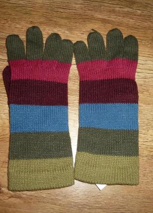 Женские трикотажные перчатки, варежки в отличном состоянии3 фото