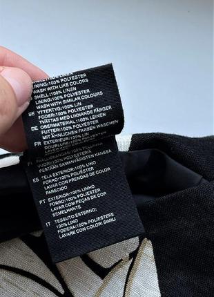 Шикарная льняная юбка миди h&m р. 46 xxl/3xl 100% лен7 фото