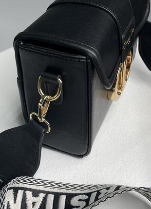 Сумка christian dior 30 montaigne bag black leather7 фото