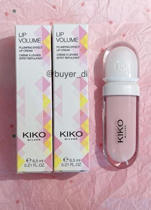 Крем бальзам для збільшення об'єму губ kiko milano lip volume 01 блиск кіко мілано