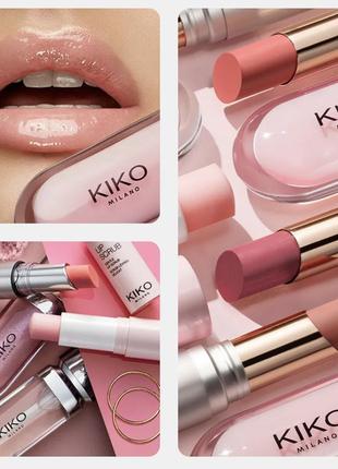 Крем бальзам для збільшення об'єму губ kiko milano lip volume 01 блиск кіко мілано1 фото