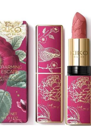 Kiko charming escape luxurious matte lipstick