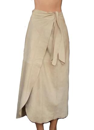 Натуральна замшева спідниця