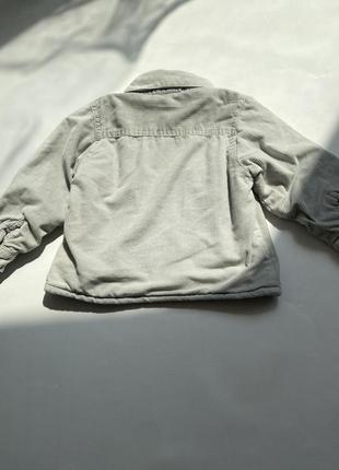Утеплена дитяча сорочка з мікровельвету3 фото