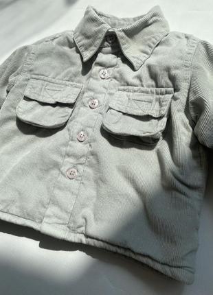 Утеплена дитяча сорочка з мікровельвету1 фото