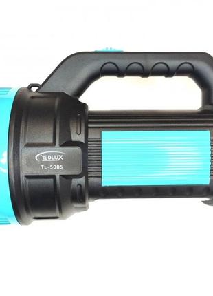 Светодиодный фонарь прожектор tedlux tl-5005 с боковым светом синий