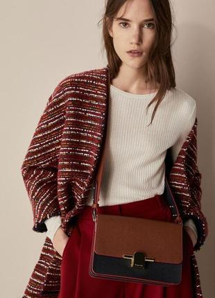 Твидовый пиджак massimo dutti