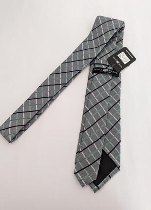 Чоловіча краватка royal class, нова, під піджак, діловий класичний костюм, білі чорні сорочки