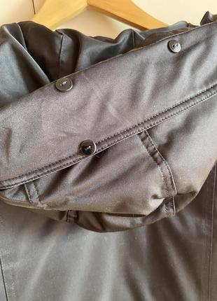 Куртка-парка с натуральным мехом енота пуховик пальто8 фото