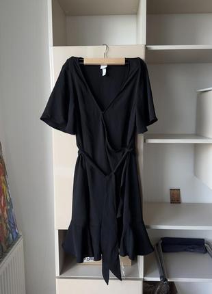 Шикарное черное трендовое платье от h&m