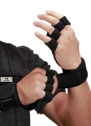 Перчатки с фиксацией bear grip для тренажерного зала