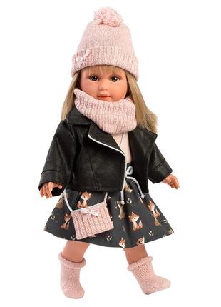 Испанская виниловая кукла реалистичная коллекционная девочка блондинка 40 см llorens1 фото