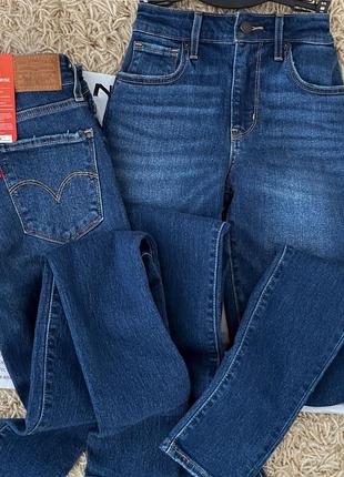 Базовые джинсы levis 721 high-rise skinny оригинал!4 фото