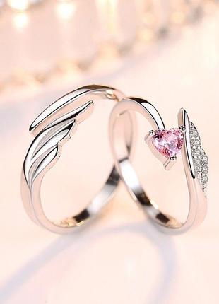 Женское обручальное парное кольцо - парные обручальные кольца коста дорада размер регулируемый 2 шт.3 фото