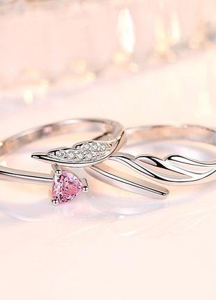 Женское обручальное парное кольцо - парные обручальные кольца коста дорада размер регулируемый 2 шт.2 фото