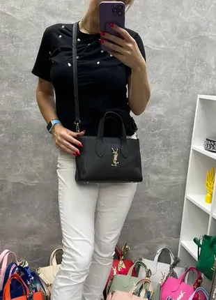 Лаванда - яркая женская сумочка на молнии с платком7 фото
