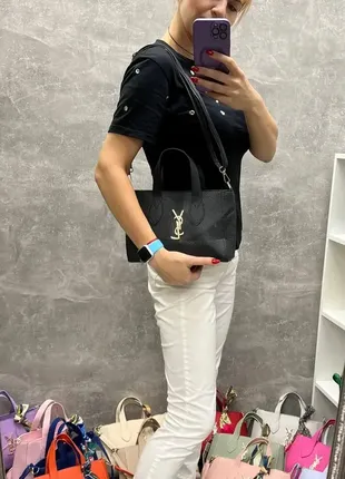 Лаванда - яркая женская сумочка на молнии с платком8 фото