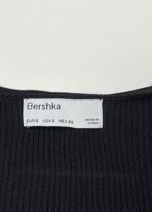 Bershka кофточка за запах с вырезом топ из вискозы в рубчик4 фото