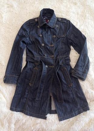 Джинсовый плащ solo trenchcoat zol denim s2 фото