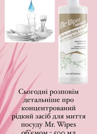 Еко концентрат для миття посуду mr.wipes