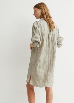 Натуральное хлопковое платье рубашка туника новая коллекция h&m