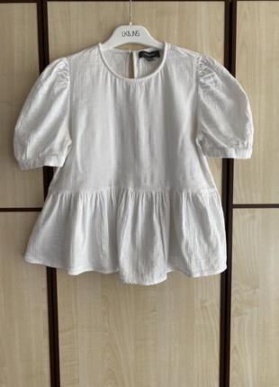 Блуза біла котонова