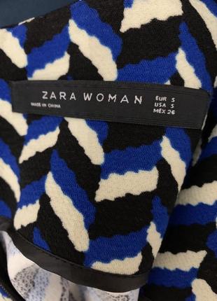 Стильное короткое платье с геометрическим принтом zara5 фото