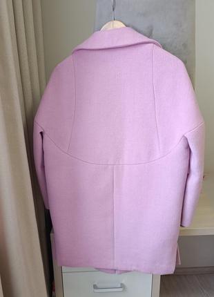 Пальто зима пальтошко пальтошко плащ плащик утепленный розовый2 фото