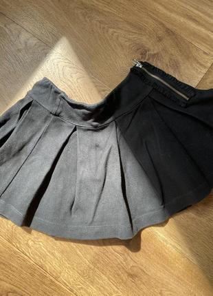 Плиссированная школьная юбка